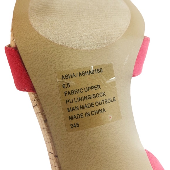 Betsey Johnson Asha Heeled Sandals Red Multi 6.5 - Picture 6 of 10